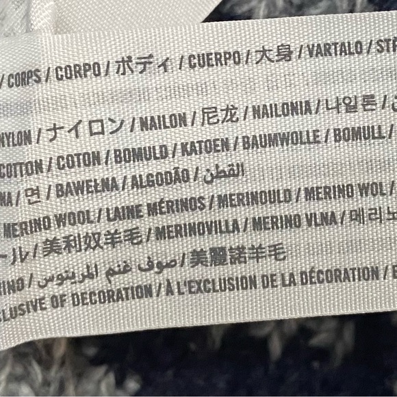 ABERCROMBIE & FITCH Mens Zip Nordic All Over Mountain Scene Sweater Wool Blend M - Picture 11 of 17